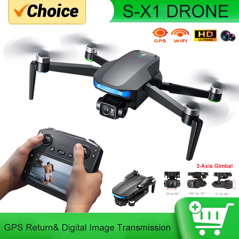 Dron GPS S-X1 MAX con estabili - Drone Gimbal 3 Axis reseña y precio